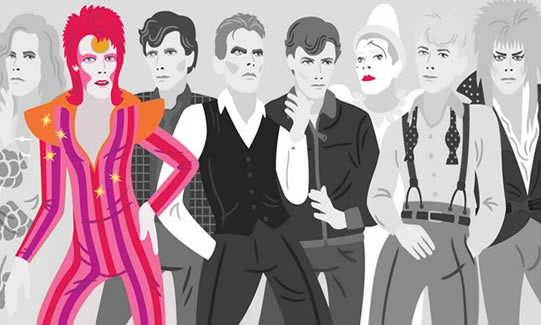 lienzo de David Bowie